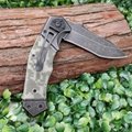 titanium survival knife outdoor hunting camping knives 4