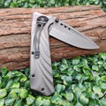 Hunting camping folding blade outdoor survival knife