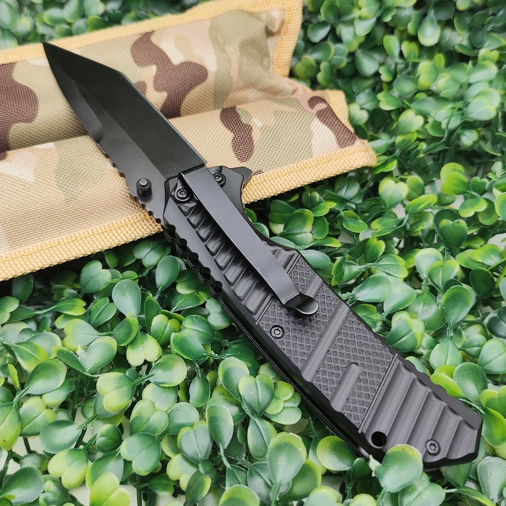 Pocket Tool Kit Folding Knife Camping Knife Stainless Steel Tactical Combat Kniv 4