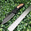 Stainless Steel Cool Black Pocket Knife EDC Folding Blade Knife