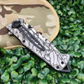 Stainless Steel Survival knife tactical hunting foldable blade Pocket Knife