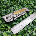 Stainless Steel Survival knife tactical hunting foldable blade Pocket Knife