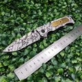 Stainless Steel Survival knife tactical hunting foldable blade Pocket Knife 8