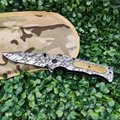 Stainless Steel Survival knife tactical hunting foldable blade Pocket Knife 9
