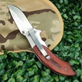 Gifts for Men Rose wood handle knife survival pocket outdoor defense knife