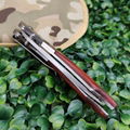 Gifts for Men Rose wood handle knife survival pocket outdoor defense knife 7