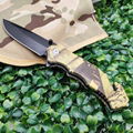 Survival Pocket Knife with Glass Custom Logo Aluminum Stainless Steel