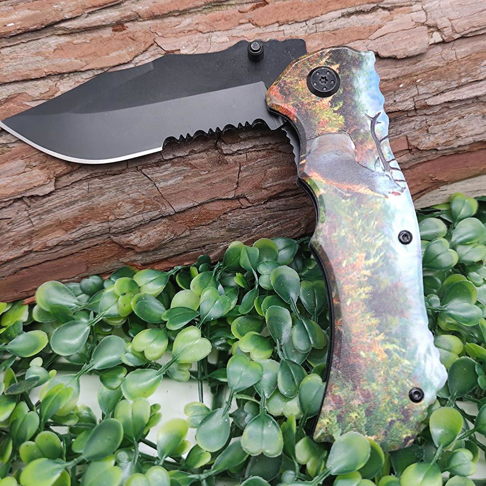 Stainless Steel Camping Survival Hunting 3D Printing Handle Edc Knives 3