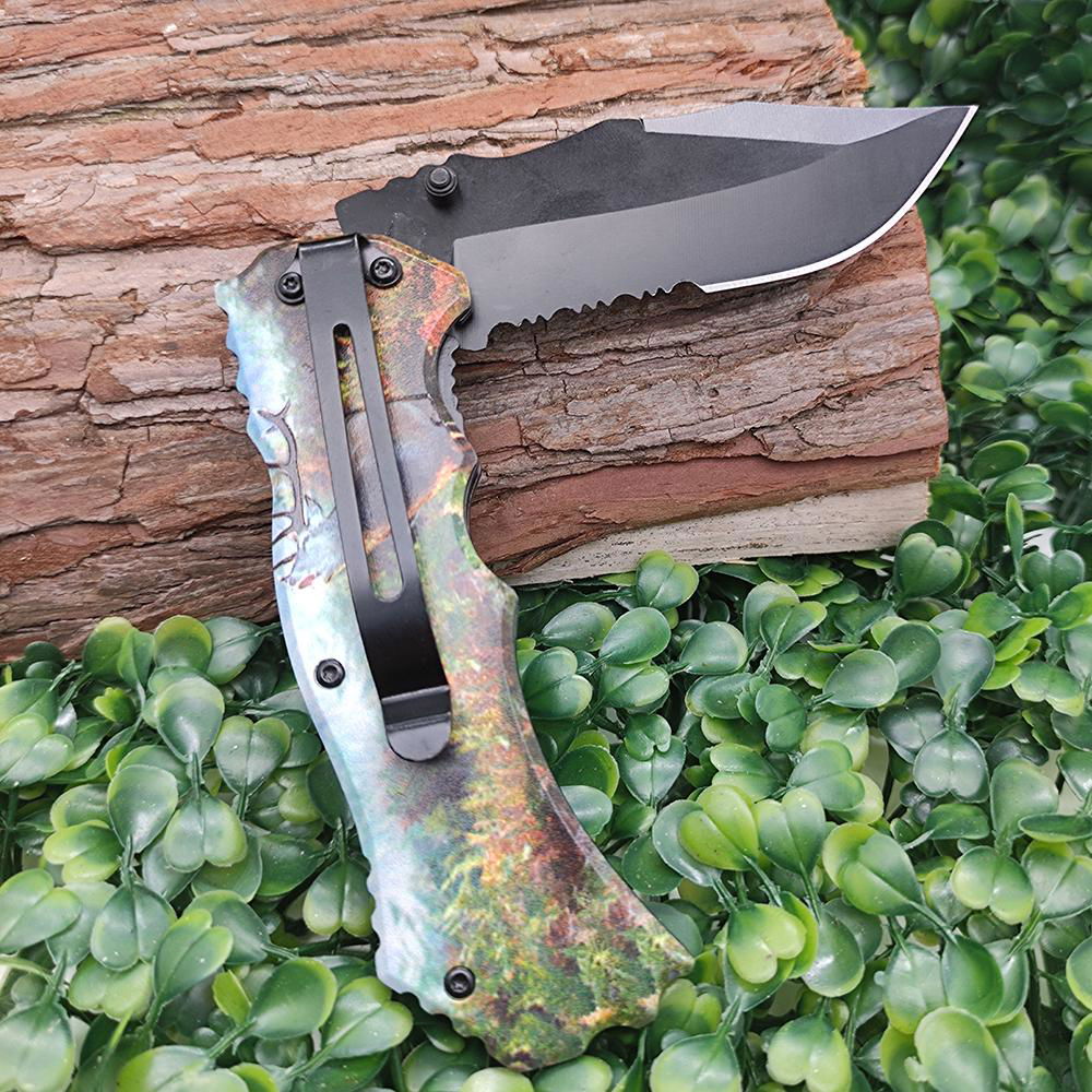 Stainless Steel Camping Survival Hunting 3D Printing Handle Edc Knives 4