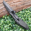  cool black stainless steel outdoor camping hunting knife