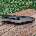  cool black stainless steel outdoor camping hunting knife