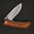 3Cr13 Blade Tactical Survival Hunting Knife Pocket Knife Steel Wood Handle Knife 5