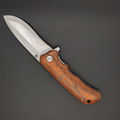 3Cr13 Blade Tactical Survival Hunting Knife Pocket Knife Steel Wood Handle Knife 3