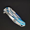 titanium pocket knifes outdoor survival tactical folding camping utility knife