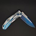 titanium pocket knifes outdoor survival tactical folding camping utility knife