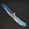 titanium pocket knifes outdoor survival tactical folding camping utility knife