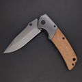  customized engraved logo titanium coated blade pocket knife outdoor gift  knife