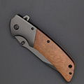  customized engraved logo titanium coated blade pocket knife outdoor gift  knife