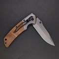  customized engraved logo titanium coated blade pocket knife outdoor gift  knife