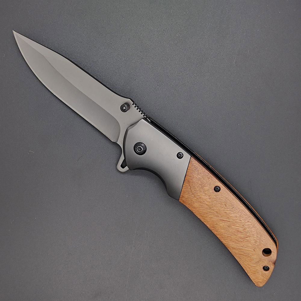  customized engraved logo titanium coated blade pocket knife outdoor gift  knife