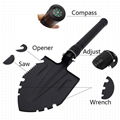 outdoor multi functional folding shovel multi-purpose outdoor camping shovel