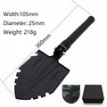 outdoor multi functional folding shovel multi-purpose outdoor camping shovel