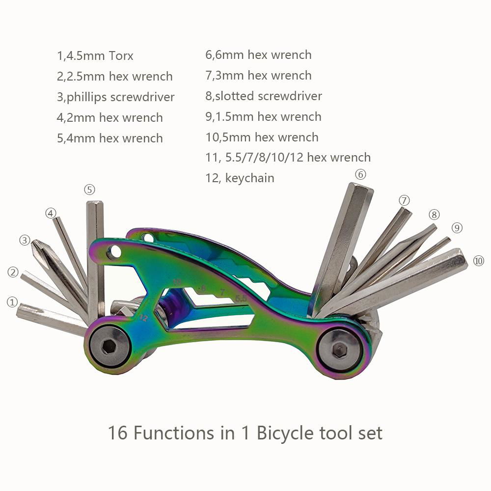 multi functional bike bicycle repair tool kit combination bicycle tool