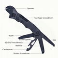  Stainless Steel Adjustable Camping Kit Multi Functional Spanner 6