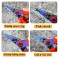 不鏽鋼控魚器舒適橡膠手柄抓魚垂釣工具 4