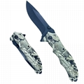 3CR13 Aluminum Handle EDC 3D Outdoor Folding Knife Survival Camping Pocket