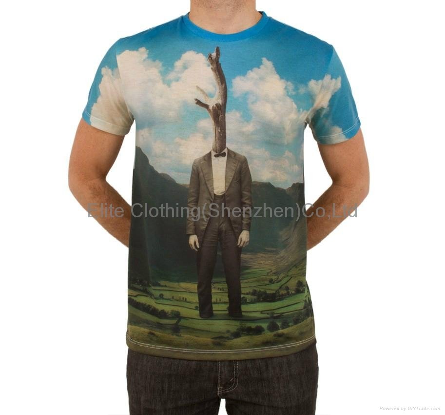 wholesale oem service dye sublimated tee shirts in china