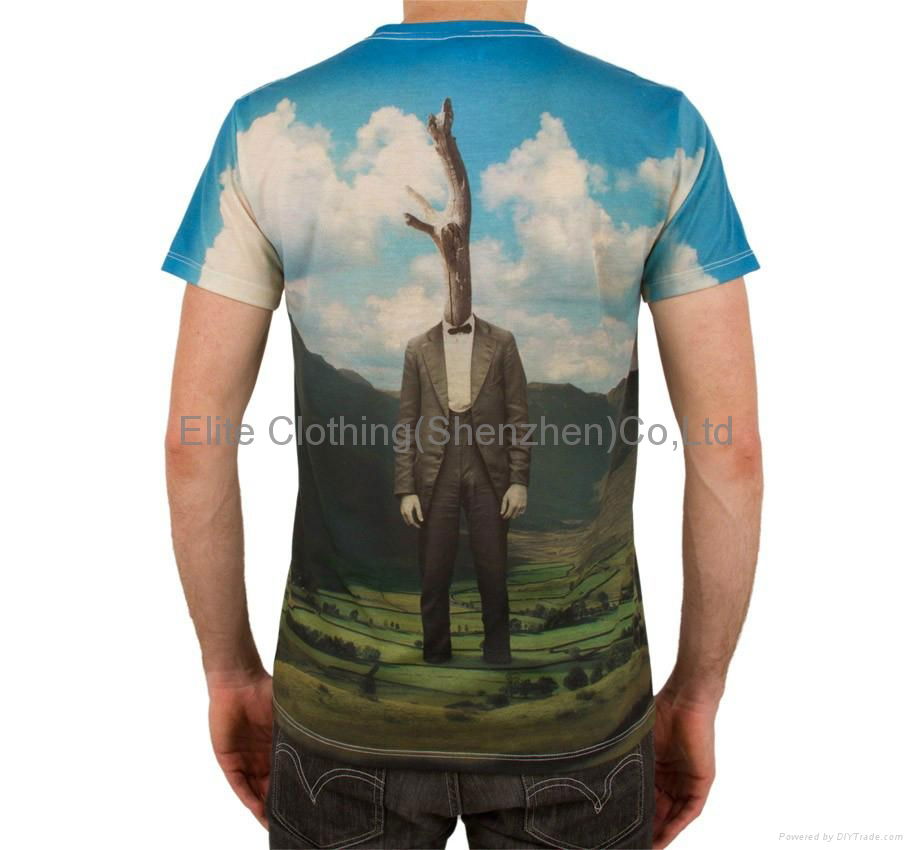 wholesale oem service dye sublimated tee shirts in china 2