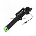 Selfie Stick 3.5mm Cable Monopod Extendable Selfie  with Adjustable holder