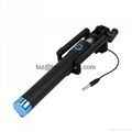 Selfie Stick 3.5mm Cable Monopod Extendable Selfie  with Adjustable holder 4