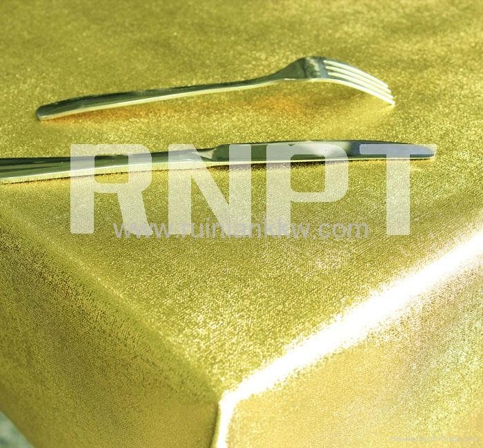RNPT Metallic PVC Table Cloth with polyester backing --Mot hot sales in Africa 5