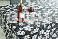 RNPT 3D  Printed PVC Table Cloth --Floral pattern for home decoration