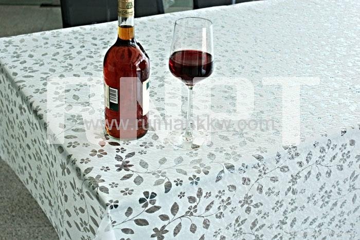 RNPT 3D  Printed PVC Table Cloth --Floral pattern for home decoration 3