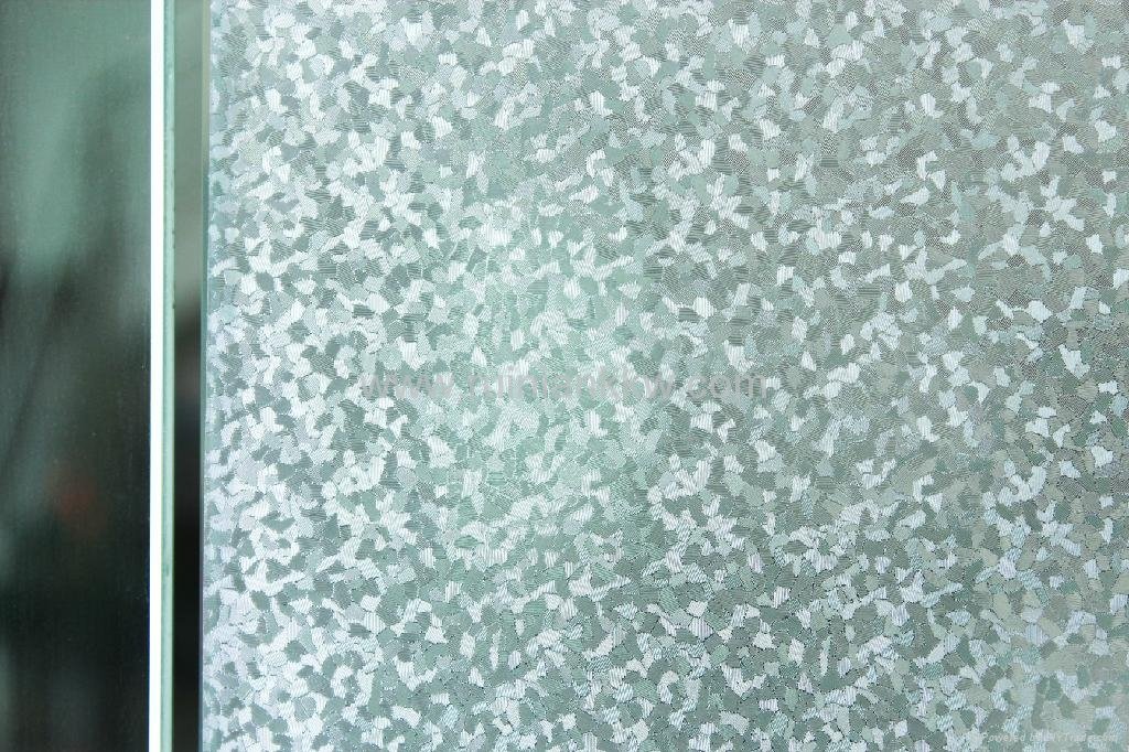 RNPT 2D Embossed PVC Static Glass sticker 
