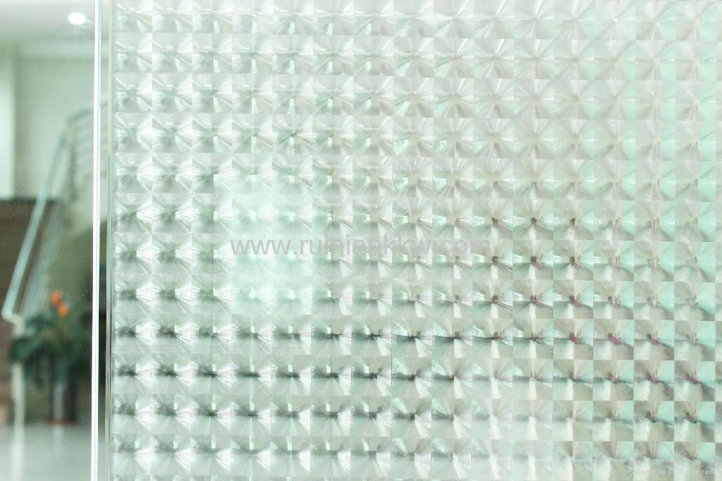 RNPT 2D Embossed PVC Static Glass sticker  2
