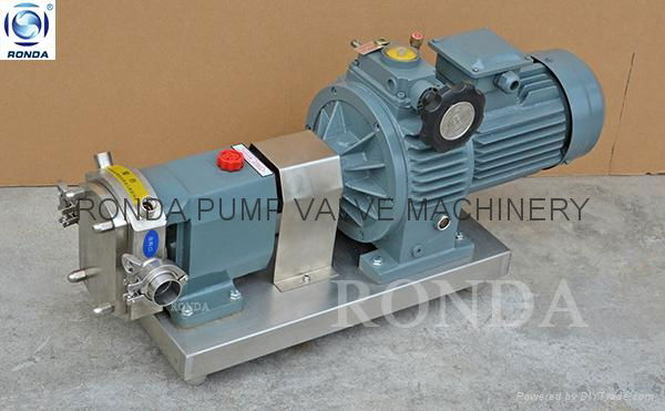 D-3A  food grade honey sauce chocolate pump sanitary rotary rotor lobe pump  3