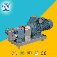 D-3A  food grade honey sauce chocolate pump sanitary rotary rotor lobe pump