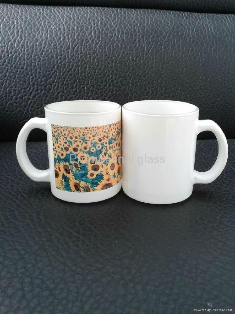 11oz Sublimation White glass mug  3