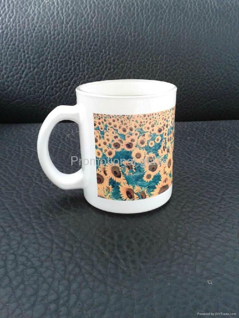 11oz Sublimation White glass mug  4