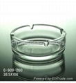 clear glass ashtray  1