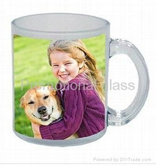 11 OZ Sublimation glass mug 