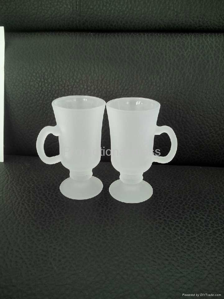  Frosted glass mug ,wine or coffee  glass mug 2