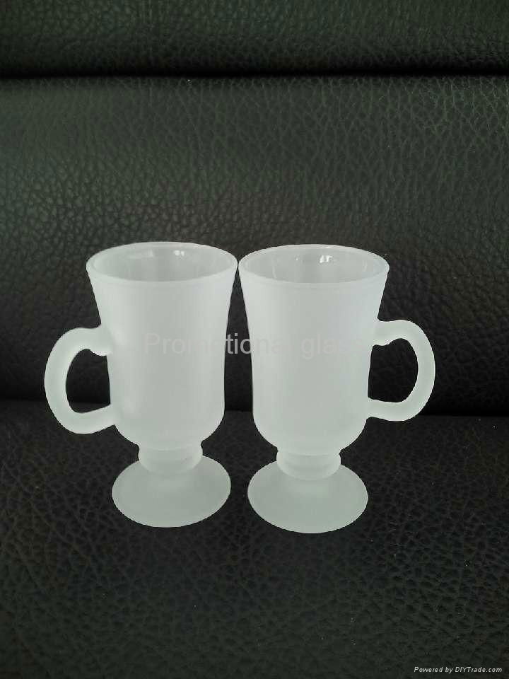  Frosted glass mug ,wine or coffee  glass mug 3