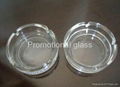 clear glass ashtray 