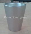 coating glass mug,  promotional shot  glass mug