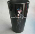 color coating glass mug  ,milk glass cup,cola glass cup